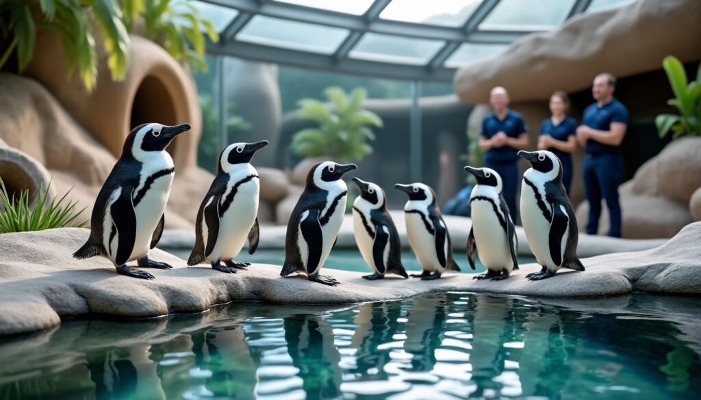 découvrez comment l'océarium du croisic s'engage dans la conservation en participant activement aux programmes de reproduction des manchots du cap.