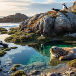 découvrez les rochers de la côte sauvage, un refuge naturel qui abrite une faune littorale protégée, riche en biodiversité et préservée pour les générations futures.