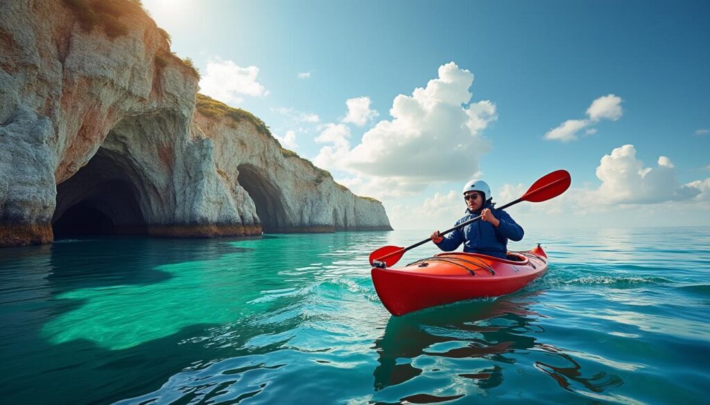 découvrez le kayak de mer au croisic et explorez les magnifiques grottes de la côte sauvage pour une aventure en pleine nature inoubliable.