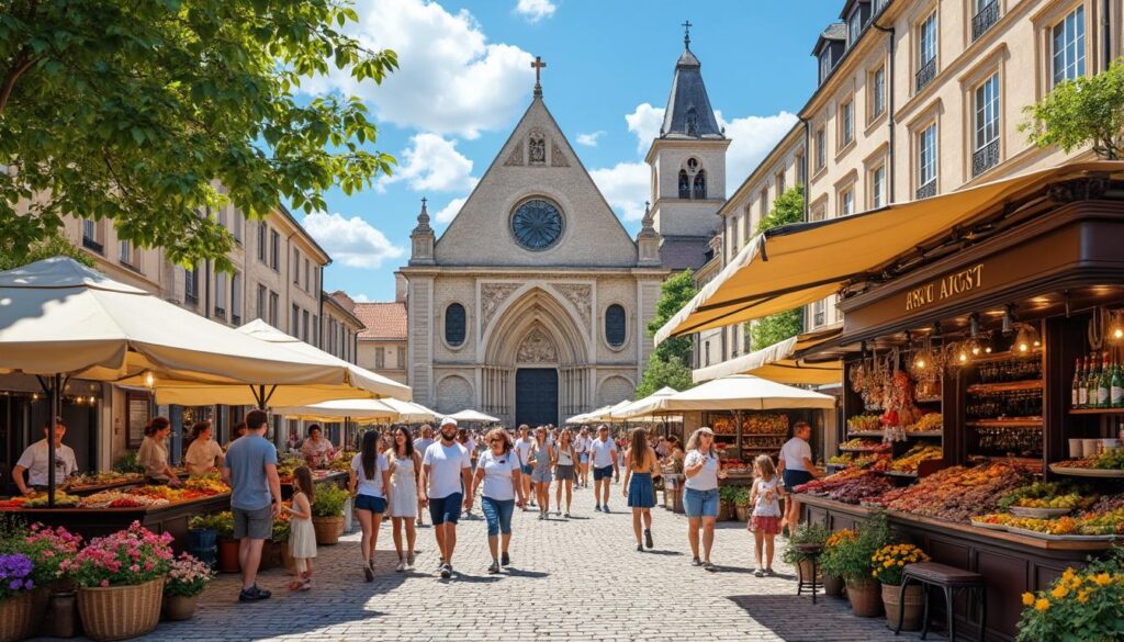 découvrez les marchés du croisic qui animent la place de l'église chaque semaine avec des produits frais, locaux et une ambiance conviviale.