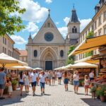 découvrez les marchés du croisic qui animent la place de l'église chaque semaine avec des produits frais, locaux et une ambiance conviviale.