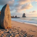 découvrez la plage de la pierre longue, nommée d'après un menhir préhistorique emblématique, et plongez dans l'histoire fascinante de ce site unique en bord de mer.