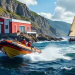 la station snsm du croisic est dédiée au sauvetage en mer, assurant la sécurité des plaisanciers grâce à une équipe de sauveteurs expérimentés et volontaires.