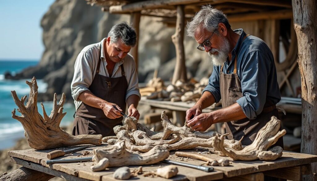 découvrez comment les artisans du croisic perpétuent la tradition en créant des objets uniques en bois flotté, alliant savoir-faire ancestral et créativité.
