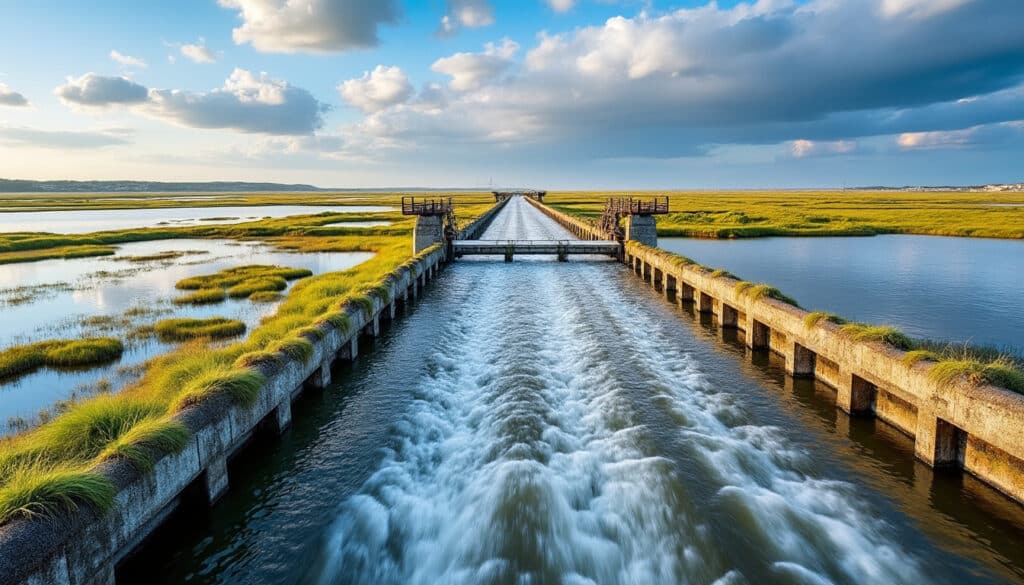 découvrez comment l'alimentation en eau de mer des marais salants de guérande est régulée par le traict de le croisic, un phénomène naturel essentiel à la saliculture locale.