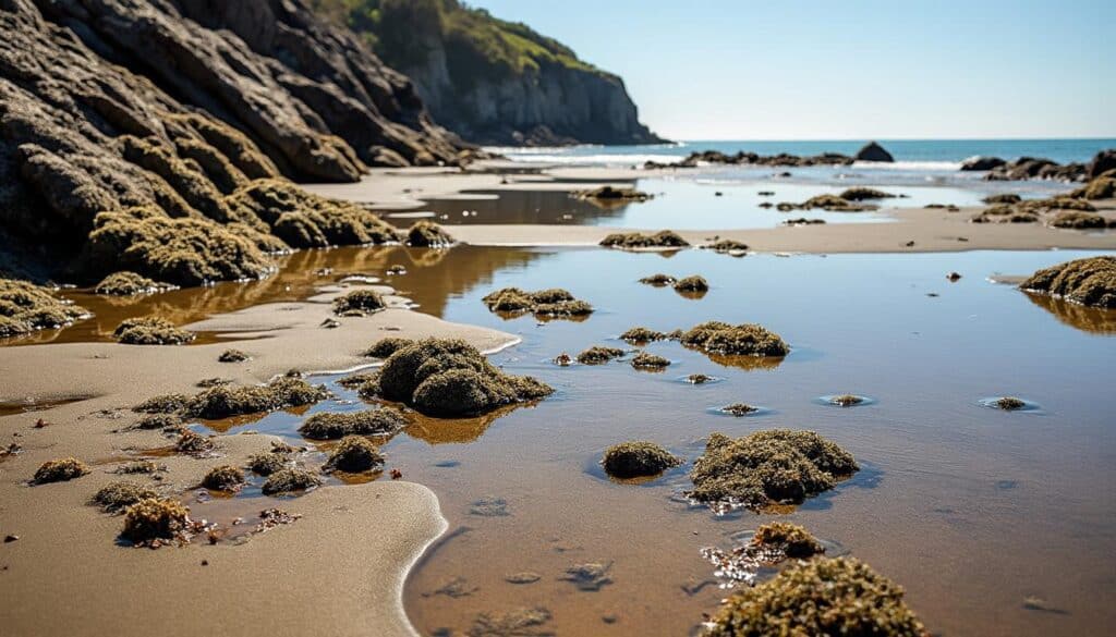 découvrez la plage secrète de port-creux, accessible uniquement lors des marées basses, pour un moment unique au cœur de la nature.