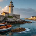 assurez la sécurité de l'entrée du port historique du croisic grâce à la protection assurée par le phare du tréhic, un gardien emblématique pour une navigation sûre.