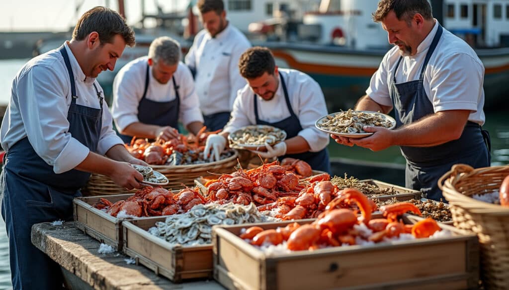 assurez un approvisionnement quotidien en fruits de mer frais pour les tables étoilées grâce aux mareyeurs expérimentés du croisic, garants de qualité et de fraîcheur.
