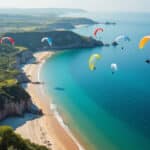 découvrez la baie du croisic vue du ciel grâce aux clubs de parapente locaux, pour une exploration aérienne unique et des panoramas à couper le souffle.