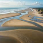 analyse de l'impact des marées d'équinoxe sur la morphologie et l'évolution des bancs de sable au croisic, explorant les dynamiques côtières et les effets environnementaux.